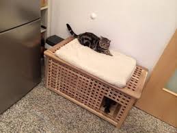 Selbstgebautes Katzenkloversteck Ikea Hol Die Losung Gegen Das Strand Problem Katzen Klo Katzenklo Katzenklo Ideen