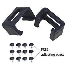 Rattaner 12pcs Outdoor Patio Furniture Fastener Clips Wicker Rattan Sectional Sofa Couch Clamps Sectional Patio Furniture Backyard Furniture Mirror Wall Art