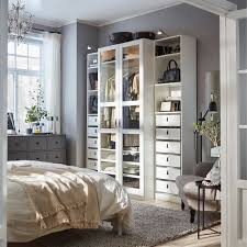 Stilvoller Kleiderschrank Mit Glasturen Ikea Pax Ikea Storage Solutions Bedroom