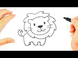 How To Draw A Lion Face Lion Head Easy Draw Tutorial Youtube Lion Drawing Lion Cartoon Drawing Lion Face Drawing