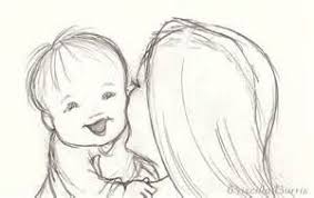 Simple Pencil Of Jesus Sketch Templates Baby Drawing Baby Drawing Easy Baby Sketch