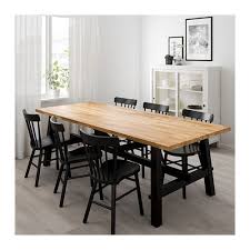 Très belle table en bois massif + 6 chaises brodées état impeccable dim 80cm / 180 avec deux rallonge de 60cm. Skogsta Norraryd Table Et 6 Chaises Acacia Noir Ikea Ikea Dining Table Ikea Dining Ikea Dining Room