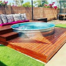 3 Steps To Creating An Affordable Easy Diy Pool For The Summer Stock Tank Pool Diy Diy Swimming Pool Tank Swimming Pool