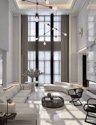 High Ceilings Black And White Interior High Ceiling Living Room Luxury Living Room Black And White Living Room