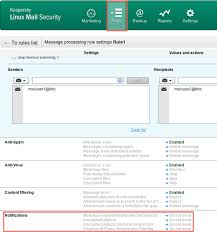 Jak W Kaspersky Security 8 0 For Linux Mail Server Skonfigurowac Powiadomienia E Mail O Obiektach