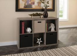 Let Your Cube Storage Become A Gorgeous Statement Piece In Your Entryway With A Gray Decorative Storage Organizer Cube Bookcase Cube Storage Decorative Storage