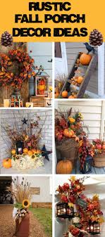 We can not imagine a any fall porch without a pumpkin. Rustic Fall Porch Decor Ideas Diy Cuteness