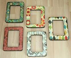 Using Paper To Decorate A Frame Not Just A Housewife Framed Scrapbook Paper Crafts Diy Crafts