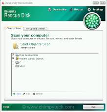 Removing Malware With The Kaspersky Rescue Disk