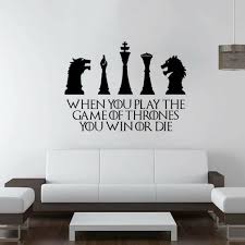 Wall Decals For Living Room Game Of Throne Design Home Decor Waterproof Wall Stickers Wall Stickers Living Room Wall Stickers Gaming Game Of Thrones Decor