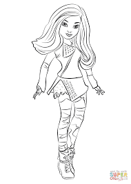 Enjoy filling these printable descendants 2 coloring sheets of all the characters. Descendants Mal Coloring Page Free Printable Coloring Pages Descendants Coloring Pages Disney Coloring Pages Cool Coloring Pages