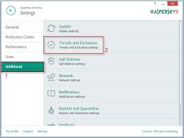 How To Create Exclusion Rules In Kaspersky Anti Virus Quikstor Support Knowledgebase