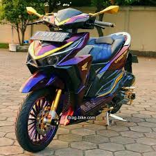 Modifikasi Vario 150 Hitam Cat Bunglon Motor Motor Mobil Sepeda Motor