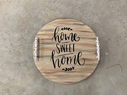 Round Serving Trays Etsy In 2020 Round Serving Tray Serving Tray Tray Female hands cutting almonds on wooden cutting board.