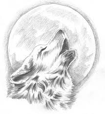 Howling Wolf Tattoo Change The Moon To Our Dream Catcher Behind The Wolf Yes That Would Be So Pretty Howling Wolf Tattoo Wolf Sketch Wolf Drawing