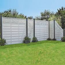 Noblewood Sylt Sichtschutzelement 180 X 180 Cm Mit Gitter Weiss 7411 Lamellenza U Sichtschutz Garten Ideen Gunstig Garten Zaun Ideen Sichtschutzelemente