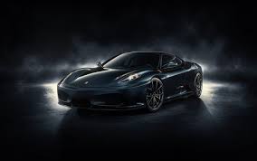 Best Car Wallpapers Free Download Black Ferrari With Dark Background Black Car Wallpaper Black Car Sports Car Wallpaper