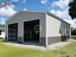 30x46 Metal Garage Buy Enclosed Metal Garage Metal Buildings Metal Building Designs Metal Garages