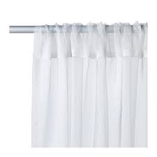 Teresia Skira Gardiner 1 Par Vit 145x250 Cm Ikea White Sheer Curtains Sheer Curtains Girls Bedroom Curtains