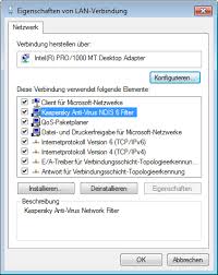 Kaspersky Anti Virus Ndis Filter In Kaspersky Endpoint Security 10 Fur Windows