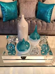 Silver And Teal Decor Teal Living Room Decor Living Room Turquoise Living Room Decor Apartment