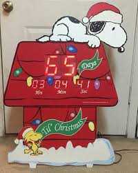 Snoopy Countdown To Christmas Digital 36 Inch Display Timer Indoor Outdoor Christmas Countdown Christmas Sled Christmas Items