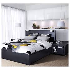 Malm Bettgestell Hoch Mit 2 Schubkasten Schwarzbraun Leirsund Ikea High Bed Frame High Beds Malm Bed