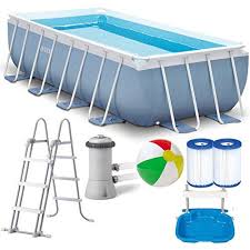 Intex Prism Frame Swimming Pool 400x200x100 Cm Rechteck S Https Www Amazon De Dp B072lx9s9t Ref Cm Sw R Pi Dp X 6e9lzbhkje Swimming Pool Pool Luftmatratze