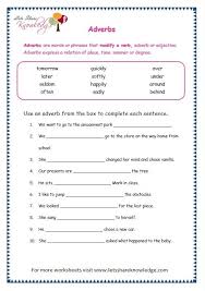 Adverbs Worksheets For Grade 5 Adverbs Worksheet Adverbs English Grammar Worksheets
