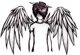 Boy Emo Angel Drawings Angel Drawing Emo Art Art Drawings