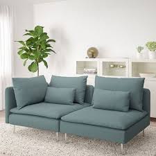 Soderhamn Sofa With Open End Finnsta Turquoise Turquoise Living Room Decor Sofa Living Room Turquoise