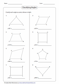 Classifying And Identifying Angles Worksheets Angles Worksheet Math Worksheets Classifying Angles
