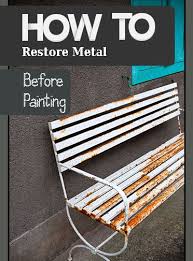 8 Tips And Tricks To Painting Metal Successfully Metal Patio Furniture Patio Furniture Makeover Metal Furniture