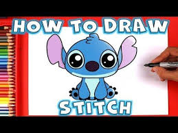 How To Draw Disney Stitch Cute And Easy Step By Step Youtube Stitch Drawing Disney Drawings Easy Drawings