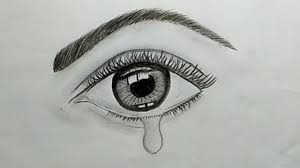 Pencil Drawing Tutorial How To Draw A Crying Eye With Pencil Sketch For Beginners Crying Eye Drawing Drawing Tutorial Pencil Drawing Tutorials