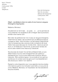 Consultez le site www.campusfrance.org • etudiants internationaux (hors campus france). Lettre De Motivation Campus France Licence Economie Et Gestion