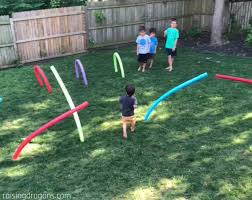 Pool Noodle Obstacle Course Noodles Games Pool Noodle Games Pool Noodles