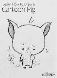How To Draw A Cartoon Pig Cartoon Drawings Cute Drawings Drawing Cartoon Characters