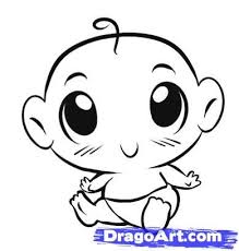 How To Draw A Simple Baby Step By Step Figures People Free Online Drawing Tutorial Added By Dawn May 28 20 Baby Sketch Step By Step Drawing Girl Drawing