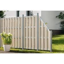 Jumbo Wpc Zaun Alu Sand 179x179 Cm Gartenturen Sichtschutzzaun Sichtschutzelemente