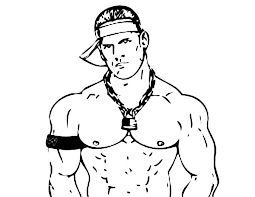 Choose your favorite coloring page and color it in bright colors. Wrestling Decisive Contender John Cena Coloring Page Color Luna