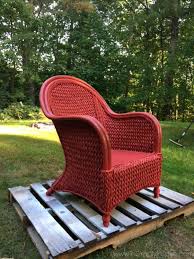 How To Paint Wicker Furniture With A Brush Chair Makeover Painting Wicker Furniture Outdoor Wicker Furniture Wicker Patio Furniture