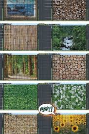 Sichtschutz Ideen Sichtschutzstreifen Eingef Delt In Doppelstabmatten Oder Gitterz Une Einzelfelder Oder Gan Natural Fence Outdoor Structures Small Garden