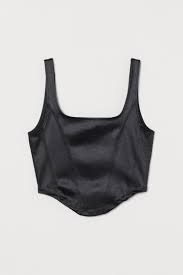 Portée une fois il y a très longtemps. Corset Top Black Ladies H M