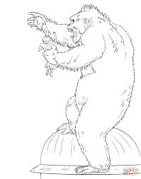 Our coloring pages are free and classified by theme, simply choose and print your drawing to color for hours! King Kong Coloring Page Free Printable Coloring Pages Coloring Home