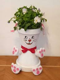 Anzeigenbild Selbstgemachte Tongefasse Tontopfe Bemalen Tontopf Figuren