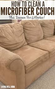 How To Clean A Microfiber Couch And Remove Pen Marker Stains Cleaning Microfiber Couch Microfiber Couch Clean Couch