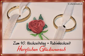 Die bekanntesten jubiläen sind die silberhochzeit (25 jahre). Grusskarten Mit Djabbi Teddy Hochzeitstag Rubinhochzeit Gluckwunsche Zum Hochzeitstag