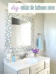 Diy Mosaic Tile Bathroom Mirror Centsational Style Mosaic Bathroom Tile Home Diy Bathrooms Remodel