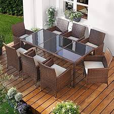 Polyrattan Gartenmobelset Elegance 9tlg Braun Poly Rattan Sitzgarnitur Gartenmobel Garten Garnitur Gartenset Gartenmobel Sets Gartenmobel Outdoor Dekorationen